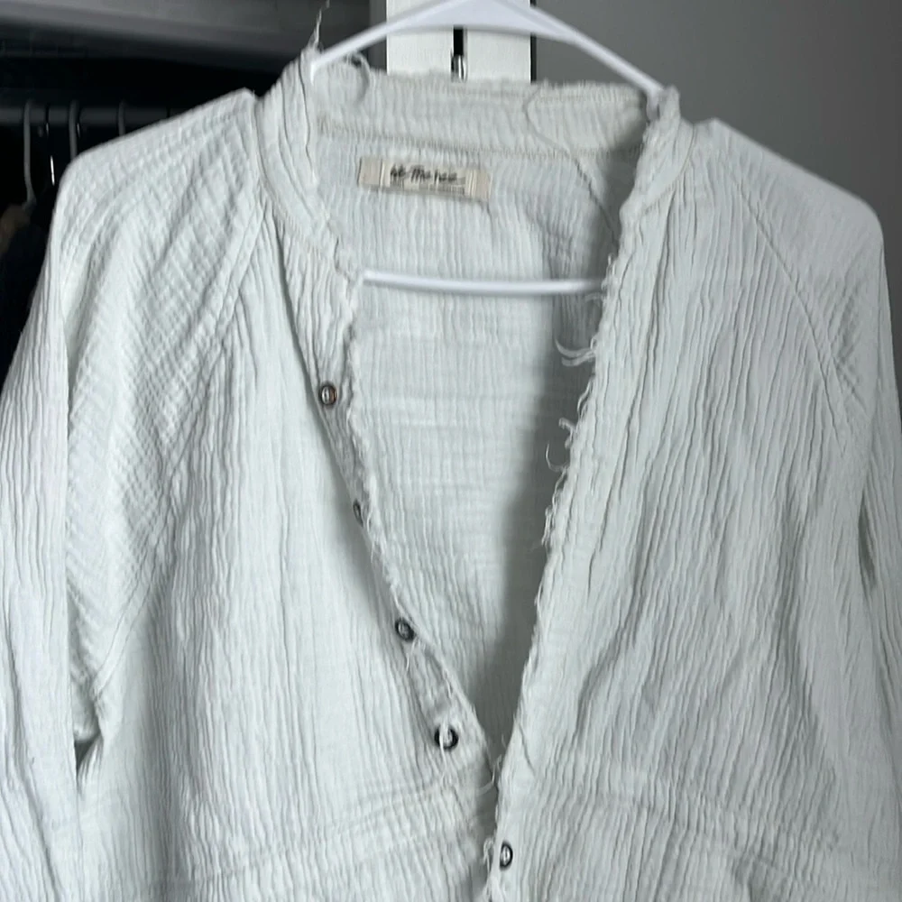 Free People Summer Daydream Knit Gauze Top, NWOT - Picture 3 of 7
